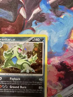 Tyranitar 17/123 Mysterious Treasures Holo Rare NM 2007 Pokemon TCG - Image 4