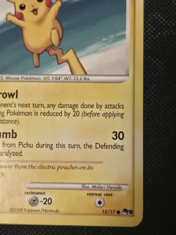 Pokemon Pikachu Promo Pop Series 9 15/17 LP - Image 4