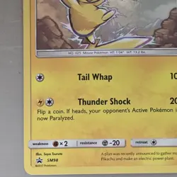 Pokemon Pikachu Promo Holo 2017 Sun & Moon Black Star SM98 NM - Image 5