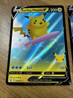 Pokemon Celebrations Flying Pikachu V #006/025 + Surfing Pikachu V #008/025 - Image 2