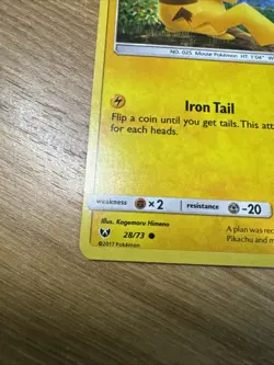 Pikachu 28/73- Cosmos Holo Rare- Shining Legends Pokemon TCG - Image 4