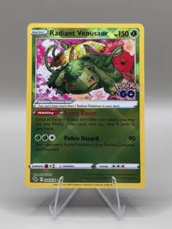 Radiant Venusaur 004/078 Pokemon GO Holo Near Mint - Image 1