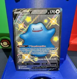 The Pokemon Company Pokemon TCG Ditto V SV118/SV122 Shiny Vault Holo 170 HP - Image 1