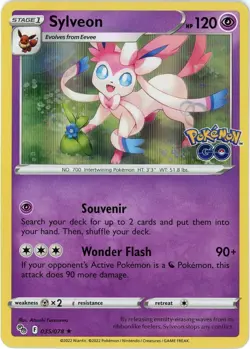 Sylveon (Holo) - 035/078 - Pokemon Go - Holo Rare - NM/M - English - Image 1
