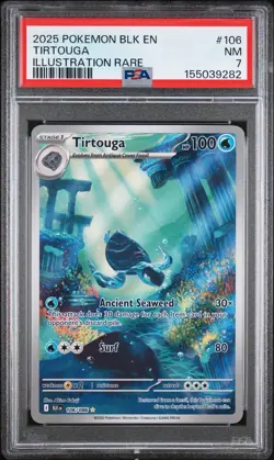 The Pokemon Company Pokemon TCG Tirtouga Holo Illus Rare 106/086 PSA 7 EN - Image 1