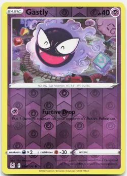 Gastly 064/196 Common Lost Origin Pokemon Reverse Holo Near Mint - Image 1