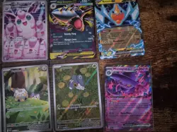 Pokemon Full Art Lot 8 Phantasmal Flames Meowth, Wigglytuff, Ludicolo - Image 3