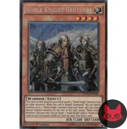 Yugioh Noble Knight Brothers MP15-EN046 Secret Rare 1st Edition NM - Image 1