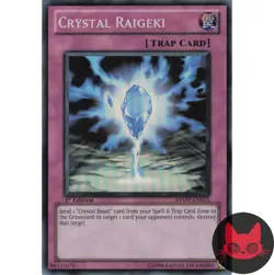 Yugioh Crystal Raigeki RYMP-EN055 Super Rare 1st Edition NM - Image 1