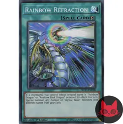 Yugioh Rainbow Refraction FLOD-EN098 Super Rare 1st Edition NM - Image 1