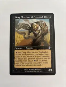 MTG Gray Merchant of Asphodel NM/M Retro 323 Time Spiral Remastered Magic - Image 1