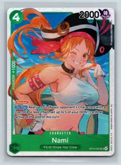 Nami OP14-031 Super Rare The Azure Sea's Seven One Piece Foil Near Mint - Image 1