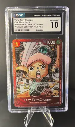 Tony Tony Chopper St01-006 Alternate Art Parallel One Piece CGC 10 Gem Mint - Image 1