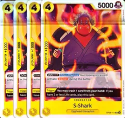 One Piece TCG - 4er Playset - OP08-111 S-Shark UC/EN/NM - Image 1