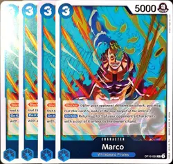One Piece TCG - 4er Playset - OP10-055 Marco R/NM/EN - Image 1