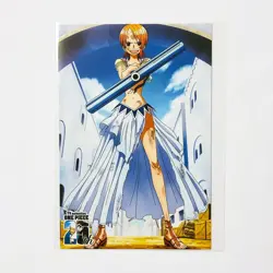 R098 Nami Japanese One Piece TV Animation 25th Anniversary Postcard 6" - Image 1
