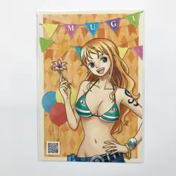 R538 Nami Japanese One Piece Mugiwara Store 10th Anniversary Postcard YF15 - Image 1