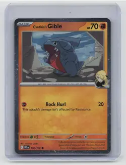 Cynthia's Gible (Cosmos Holo) Common Miscellaneous Cards & Products 102/182 NM - Image 1