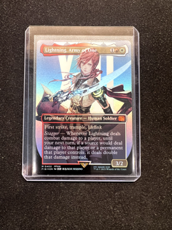 Magic The Gathering Lightning, Army of One (0400) Borderless Final Fantasy Foil - Image 1