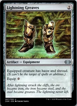 Lightning Greaves 267 Uncommon Double Masters Magic: The Gathering Near Mint - Image 1