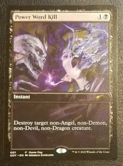 Power Word Kill - Rare NM - Gameday Promo 001 - Image 1