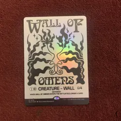 Wall of Omens (Rainbow Foil) Secret Lair Drop Foil - Image 1