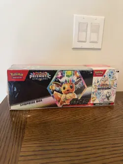 Pokemon TCG Prismatic Evolutions Surprise Box AND Booster Bundle NEW SEALED - Image 1