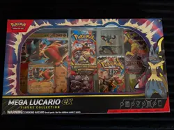 Pokemon TCG Mega Lucario ex Premium Figure Collection Box Factory Sealed - Image 1