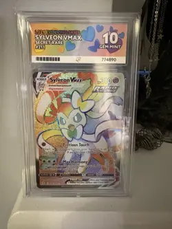 Pokemon TCG - Sylveon VMAX 211/203 - Evolving Skies - Graded - ACE 10 - Image 1