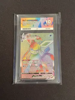 Pokemon TCG - Glaceon VMAX 208/203 Evolving Skies Rainbow Ace 10 - Image 1