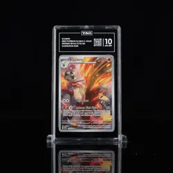 2025 Pokemon SV Destined Rivals 192/182 Blaziken Illustration Rare TAG 10 (970) - Image 1