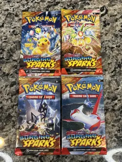 85x Pokemon Scarlet & Violet Surging Sparks Booster Packs Sealed - Image 3