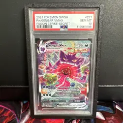 2021 Pokemon Sword & Shield Fusion Strike Gengar VMAX #271 - Image 1