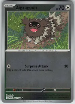 Pokemon Zigzagoon Common ME02: Phantasmal Flames 081/094 NM - Image 1