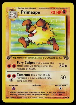 Pokemon Card - Primeape Jungle 43/64 1st Edition - Image 1