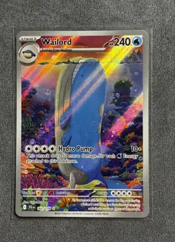 Pokemon TCG Wailord Illustration Rare Holo 162/159 SV09 Journey Together 240 HP - Image 1
