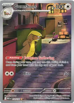 GUMSHOOS 153/132 ILLUSTRATION RARE MEGA EVOLUTION POKEMON NEAR MINT - Image 2