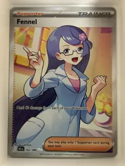 Fennel 162/086 Holo Ultra Rare Black Bolt Pokemon NM - Image 1