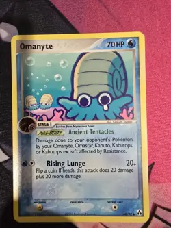 Pokemon TCG Omanyte 60/92 Common Legend Maker NM - Image 2