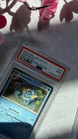 2025 Pokemon SVP EN Vaporeon Pre Poster Collection PSA Mint 9 UK seller - Image 2
