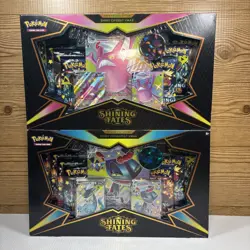 Pokemon TCG: Shining Fates Premium Collection Set - Shiny Crobat/Dragapult VMAX - Image 1