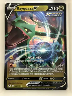 Rayquaza V 100/159 Holo V Rare Crown Zenith Pokemon NM - Image 1