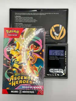 POKEMON ASCENDED HEROES BOOSTER BUNDLE HEAVY 151.94g HEAVY NEW SEALED God PackU - Image 1