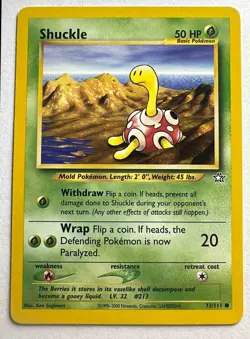 2000 Pokemon Neo Genesis Unlimited Shuckle #72/111 NM - Image 1