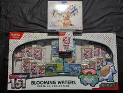 Pokemon scarlet and violet 151 blooming waters premium collection bundle deal - Image 1