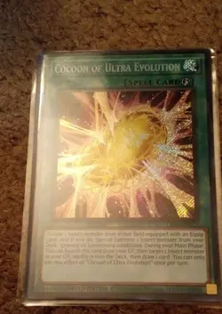 Cocoon of Ultra Evolution 2x secret Rare LDS1-EN073 1 X Ultra Rare LED2-EN009 - Image 2