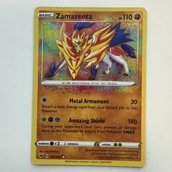 ZAMAZENTA 102/185 Vivid Voltage AMAZING RARE Holo Pokemon NM/MINT - Image 1
