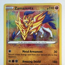 ZAMAZENTA 102/185 Vivid Voltage AMAZING RARE Holo Pokemon NM/MINT - Image 2