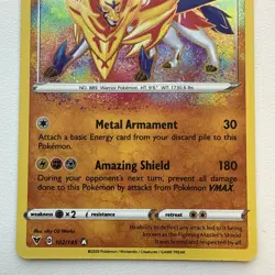 ZAMAZENTA 102/185 Vivid Voltage AMAZING RARE Holo Pokemon NM/MINT - Image 3