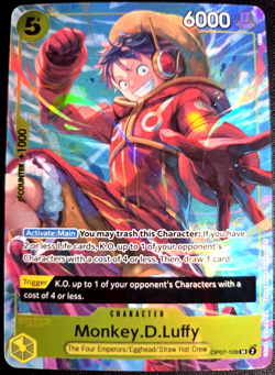 Monkey.D.Luffy OP07-109 SR ONE PIECE Tcg NM Yellow OP-PR Illustration Box Vol.3 - Image 1